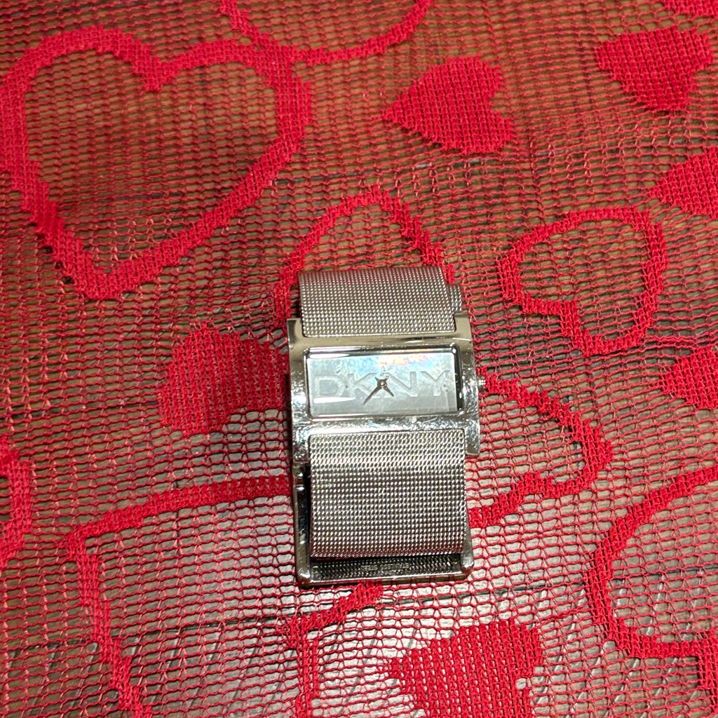 Dkny Metallic Silver Watch